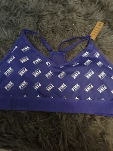 Women's Royal Blue 💙 Large Sports Bra from PINK - Picture 1 of 12
