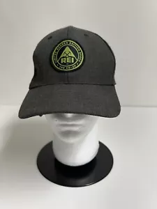 Cappello REI CO-OP berretto palla da baseball REGOLABILE grigio tela toppa logo - Foto 1 di 7