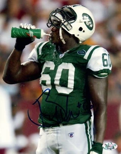 Foto de fútbol 8x10 firmada por D'Brickashaw Ferguson - Imagen 1 de 1