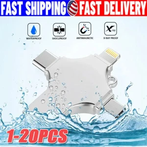 USB3.0 Flash Drive 128GB Type C Memory Photo Stick for i Phone Android i Pad Lot - Picture 1 of 17