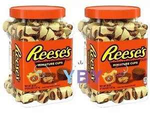 2 Packungen Reese's Miniatures Erdnussbutterbecher 38 Unzen pro Packung - Bild 1 von 4