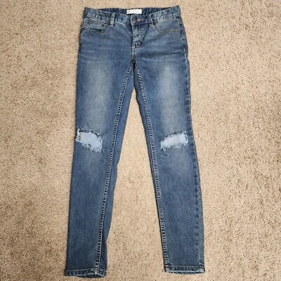 Free People Jeans Womens 25 Blue Denim Distressed - Image 1 of 4