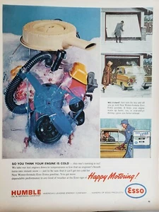 Esso Gas Vintage Print Ads 1964 Ephemera Wall Decor Happy Motoring! Lot 3 - Picture 1 of 3