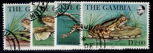 GAMBIA QEII SG484-487, 1982 frogs set, FINE USED. Cat £14. - Picture 1 of 1