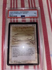 PSA 7 NM Circle of Protection: White Beta MTG CARD