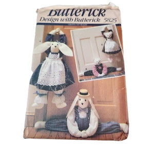 Tapones de tiro Butterick 5825 patrón conejito y oso sin cortar - Imagen 1 de 2