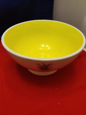 Cuenco de cerámica amarillo Rae Dunn Piña Pina A6 Foto 1 de 4