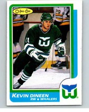 1986-87 O-Pee-Chee #88 Kevin Dineen  Hartford Whalers V63375