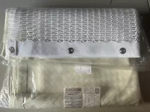 Fabric Privacy Curtain for Hospital Clinic With 20 Mesh Top CREAM Color 108x84" - Picture 1 of 8