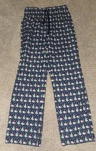 Vineyard Vines Santa Whale Pajama Pants Bottoms Size M 12/14 Christmas Pajamas - Picture 1 of 3