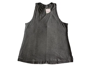 🩶NWT Mippo Woman’s Workout Long Racerback Tank Top-Gray-Size XL - Picture 1 of 4