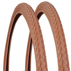 2x Set Fahrrad-Reifen Braun 28" 28 x1 1/2 Zoll ETRTO 40-635 Fahrrad-Decke Mantel - Bild 1 von 3