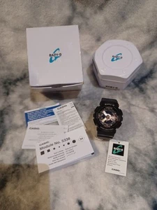 CASIO BABY-G Ladies Watch-Black & Rose Gold-5338- Boxed With Papers BA - 110RG - Picture 1 of 12