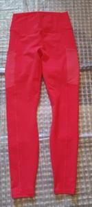 Powerhold by Fabletics Girls S Bright Orange/Pink 2 Big Pockets Pants Fab - Picture 1 of 8