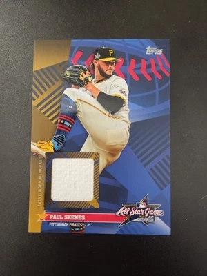 Atualização 2025 Topps Paul Skenes All-Star Stitches relíquia ouro 08/50 #AS-PS - Imagem 1 de 2