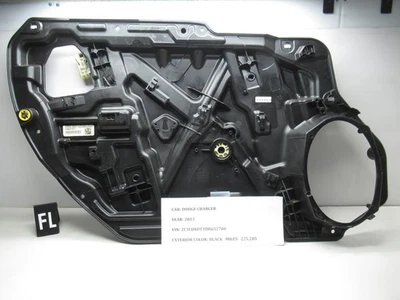 2011-2014 DODGE CHARGER Front Left Door Window Regulator Carrier 156054322 OEM - Image 1 of 4