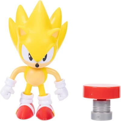 Sonic the Hedgehog 4-inch Super Action Figure with Red Spring...  - Image 1 of 4