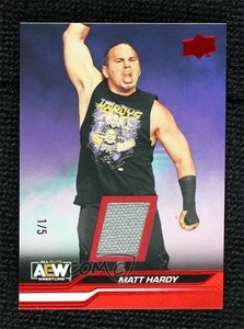 2024 Upper Deck AEW All Elite Wrestling Red Mat Reliquias/5 Matt Hardy #13 - Imagen 1 de 3