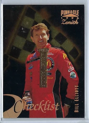 1996 Pinnacle Zenith 24KT Artist Proof Bill Elliott #100 - Image 1 of 2
