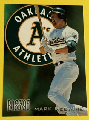1996 Skybox Circa Boss Mark McGwire #18 Oakland Athletics - Image 1 of 2
