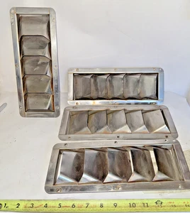Stainless Steel Side Vents 11-3/8" X 4-3/8" Used Left right 2 Pair 4 Boat Yacht - Bild 1 von 13