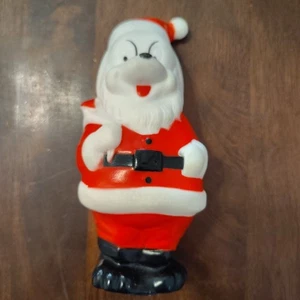 "Juguete chirriante de goma suave Navidad vintage de 8"" para perro de Papá Noel" - Imagen 1 de 4