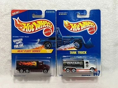 Hot Wheels Peterbilt Tank Truck Lot of 2- Years 1991 #147, 1997 Heat Fleet NICE! - Image 1 of 2