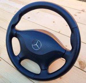POIGNÉES DE POUCE volant cuir Mercedes Viano Vito W639 2003-2013 NEUVES - Picture 1 of 16