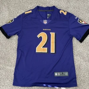 Baltimore Ravens #21 Mark Ingram on field Football Jersey Men's Size s - Picture 1 of 6