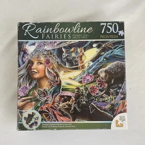 Rainbowline Fairies “QUEEN OF THE NIGHT FAIRIES”Foil 750pc Jigsaw Puzzle Sealed - Picture 1 of 3