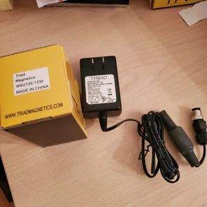 New 2x TRIAD Magnetics wsu135-1330 Modified 8 Pin Male Plug AC 13.5V 1.33A  - Picture 1 of 12