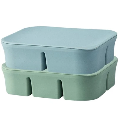  2 Pcs Freezer Containers Silicone Freezing Multi-function Ice Mold - Image 1 of 4