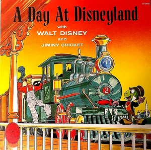 A DAY AT DISNEYLAND (WALT DISNEY & JIMINY CRICKET" PREMIUM USED LP (NM/EX) - Bild 1 von 3