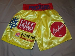 Manny Pacquiao Signed Boxing Trunks Shorts Autographed Beckett BAS COA 1B - Picture 1 of 8