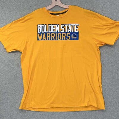 Stephen Curry Golden State Warriors 30 NBA Majestic Mens 2XL Yellow T Shirt - Image 1 of 4