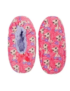 Calze ciabatte Disney Sirena Fuzzy Babba taglia S/M rosa 1 paio fondo pinza - Foto 1 di 4