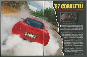 1997 CHEVROLET CORVETTE magazine article, info color photos, cutaways - Picture 1 of 4