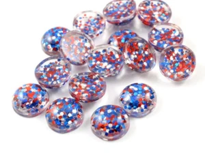 12mm Circle Round Resin Faux Druzy Drusy Cabochons - Glitter -10 pieces per pack - Picture 1 of 39