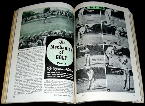 BYRON NELSON 1946 MECHANICS OF GOLF PICTORIAL SHORT IRONS CHIP SHOTS PUTTING Cover
