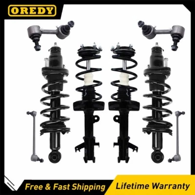 Front & Rear Struts + Sway Bar Ends for 2007 2008 2009 2010 2011 Honda CR-V CRV - Image 1 of 4