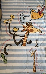 M&S Giraffe Single Quilt Duvet Cover & Pillow Case Reversible Childs Novelty Set - Picture 1 of 3
