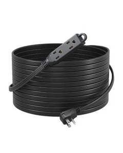 DEWENWILS Flat Plug Extension Cord, 25 FT 16/3 Awg Grounded Power Cable,3 Outlet - Picture 1 of 10