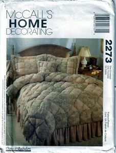 90s McCall's Sewing Pattern 2273 Home Decorating Quilt Pillow Sham BedSkirt - Bild 1 von 2