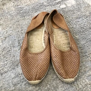 Alpargatas perforadas de cuero marrón Rag And Bone para mujer 226375 talla US 8,5 - Imagen 1 de 16