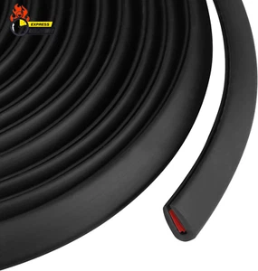 Rubber Edge Trim U Channel Rubber Seal Strip Self-Adhesive Rubber Edge Protector - Picture 1 of 12