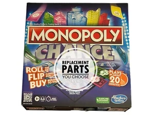 Monopoly Chance Board Game Roll Flip Buy REPLACEMENT PARTS PIECES YOU CHOOSE - Picture 1 of 20