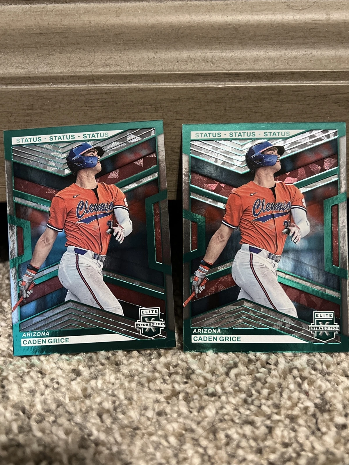 🔥🔥(2) Caden Grice 2023 Elite Extra Edition Status Green /499 Dbacks🔥🔥