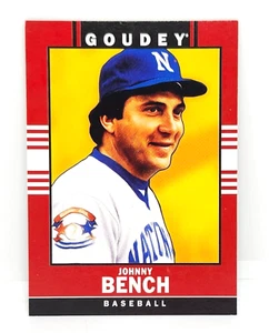 JOHNNY BENCH ~ 2014 UD GOODWIN CHAMPIONS GOUDEY #5 ~ CINCINNATI REDS - Picture 1 of 2