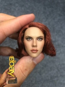 1/6 Hot Toys MMS178 Avengers Black Widow Head Sculpt for Action Figure - Picture 1 of 8