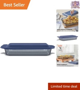 9"x13" Glass Baking Dish Smoke with BPA-Free Lid for Casserole & Lasagna - Picture 1 of 9